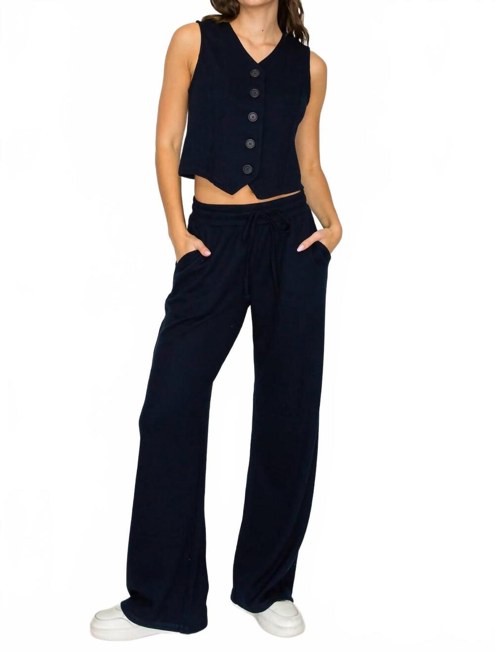 NEW KNIT RIOT sutton lounge pants in navy
